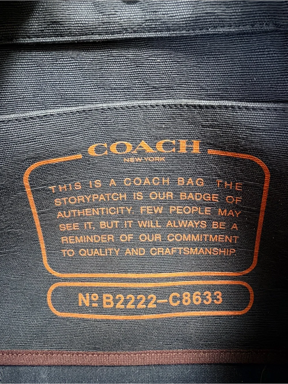 Coach Black Canvas Tote with Burgundy and Orange Straps with leather trim